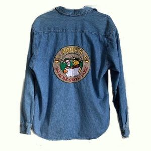 💕RARE Winnie The Pooh Vintage Denim Shirt